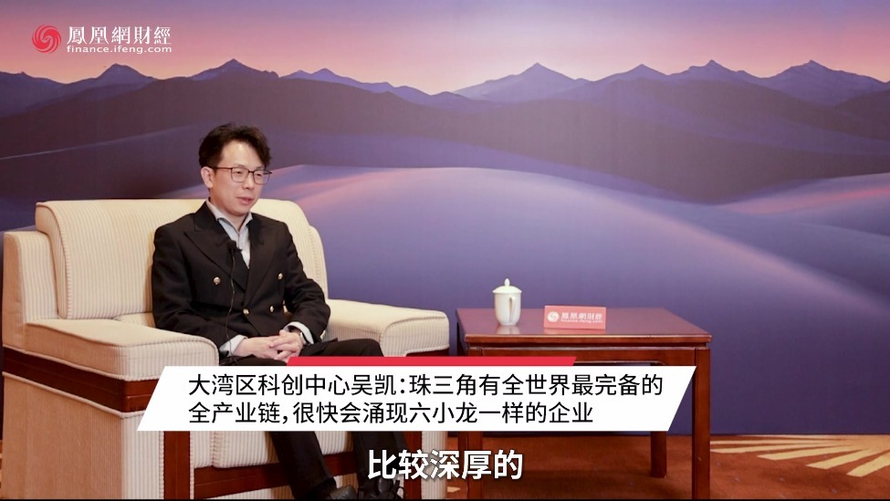 大湾区科创中心吴凯：珠三角有全世界最完备的全产业链，很快会涌现六小龙一样的企业