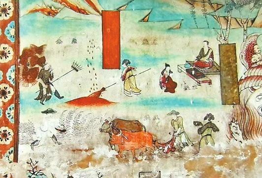 耕作　榆林窟第25窟　中唐