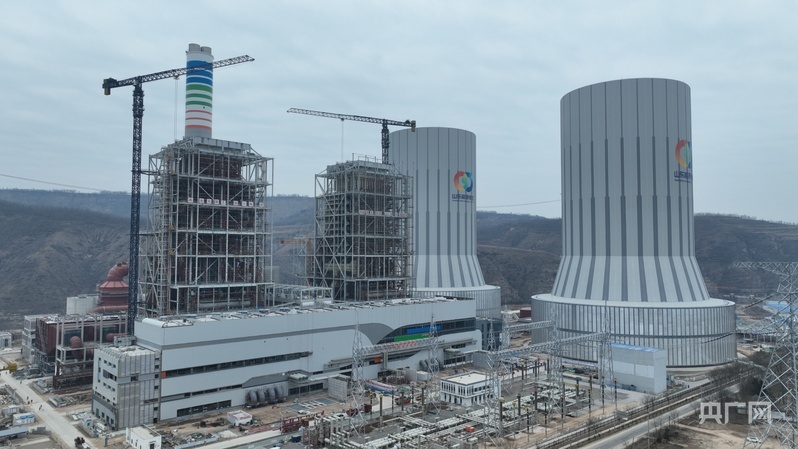 灵台电厂一期主体工程完成（央广网发　灵台县融媒体中心供图）