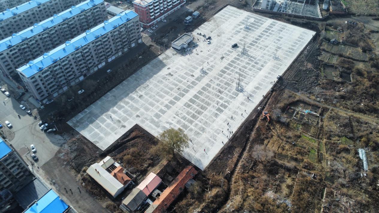 恒山区红旗乡红旗村大市场项目鸟瞰图