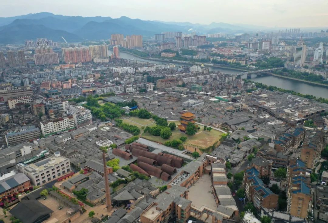 俯瞰景德镇镇区