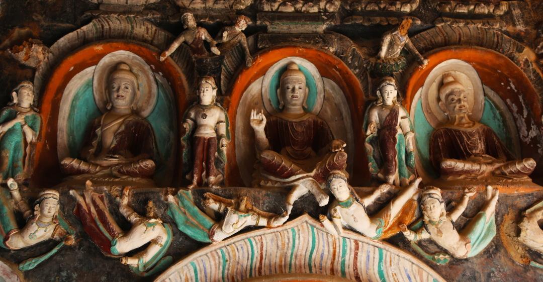 马蹄寺石窟内景(肃南县融媒体中心 供图)