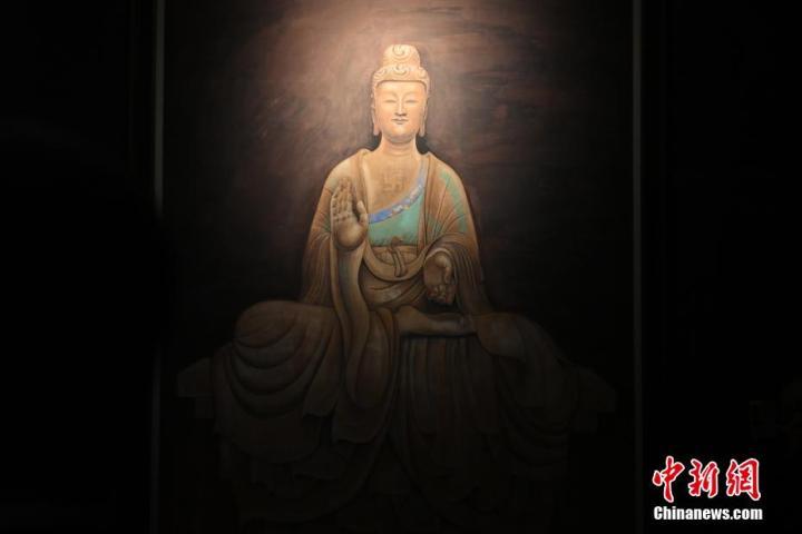 图为展陈的艺术作品 中新社记者 李亚龙 摄