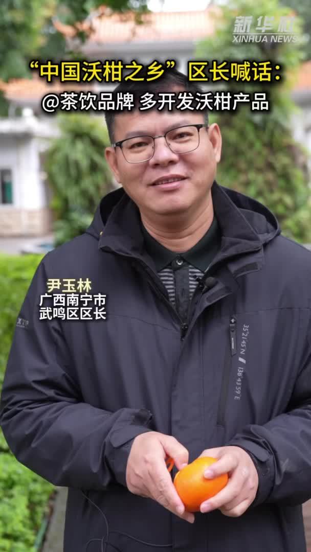 秀我中国｜“中国沃柑之乡”广西南宁武鸣区区长喊话茶饮品牌多开发沃柑产品