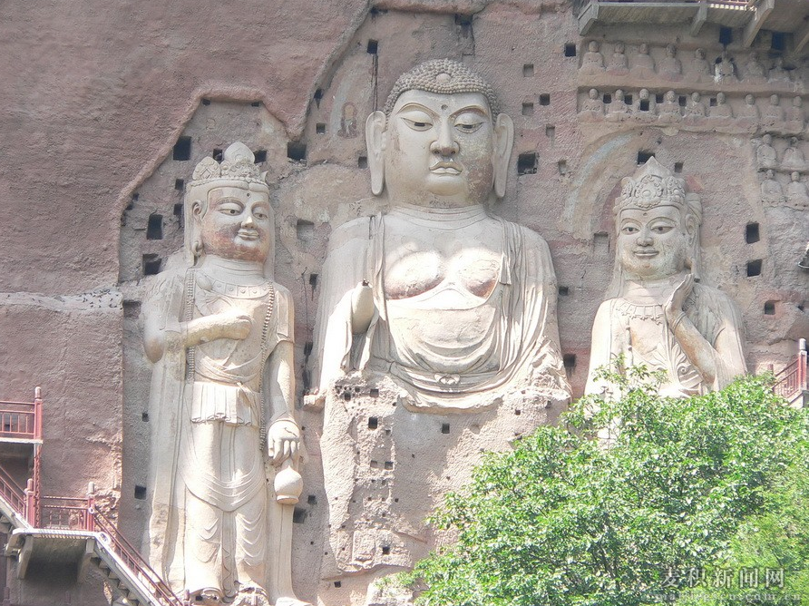 麦积山石窟(麦积区融媒体中心 供图)