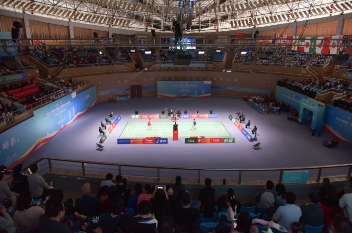 图为2024中国（瑞昌）国际羽毛球大师赛
