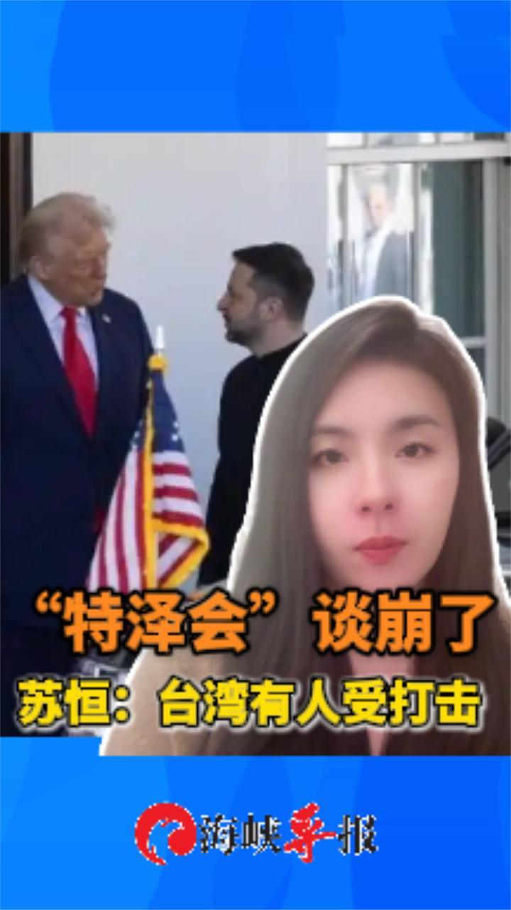 特朗普和泽连斯基在白宫吵架，苏恒：很多台湾人大受打击