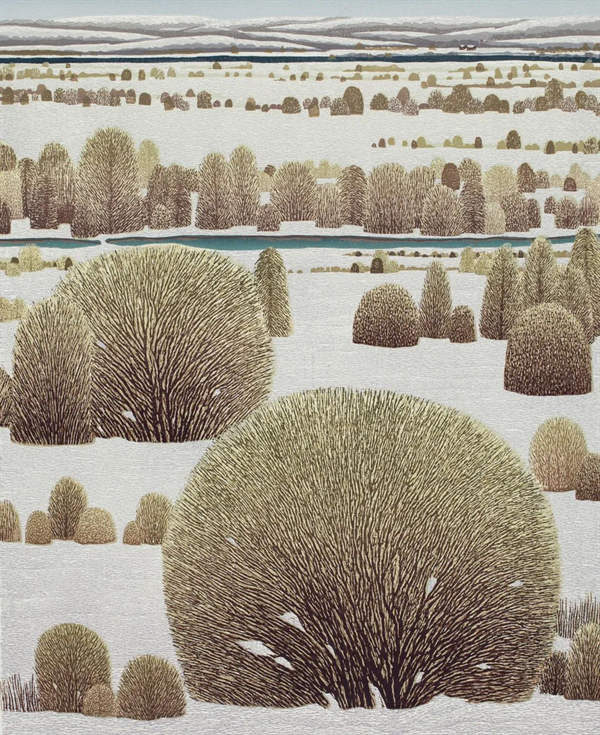 金鑫 左碧野 《畅春》 版画 2020年