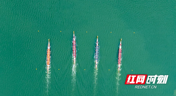 “千龙龘龘 ‘粽’横潇湘”2024年长沙市龙舟邀请赛暨望城区端午龙舟文化节开幕式在千龙湖生态旅游度假区举行。