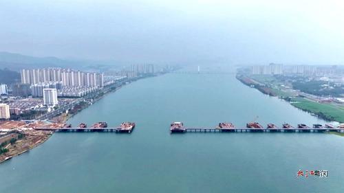 吉水赣江大桥危桥重建项目施工现场