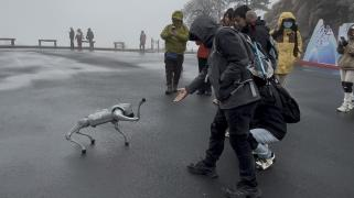 能导览、会整活、懂卖萌……机器狗在庐山风景区上岗