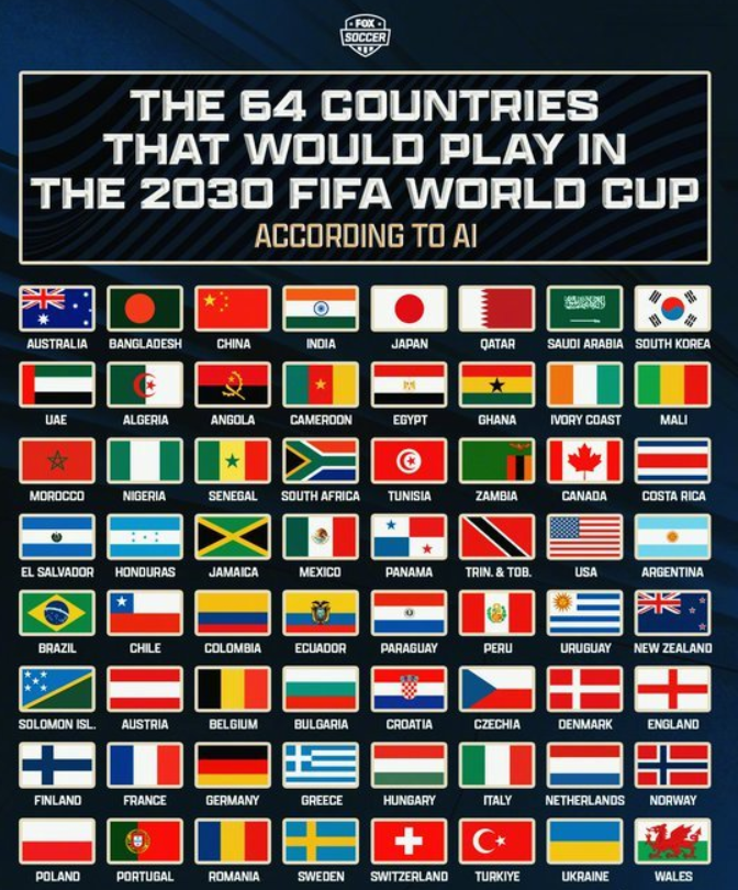 AI预测国足能进2030世界杯