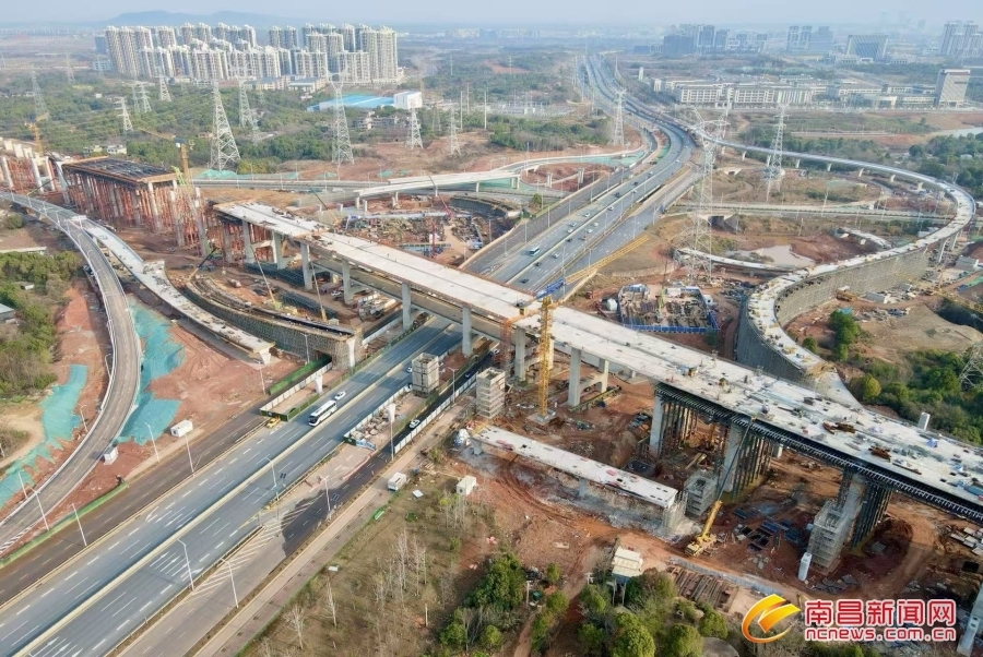 南昌金山大道立交计划11月底全部建成并具备通车条件
