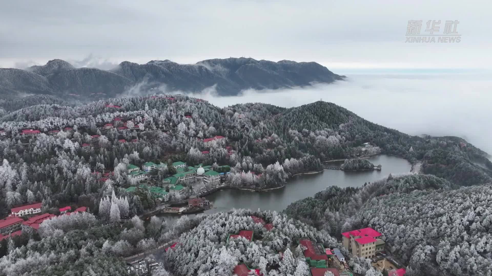 三月飞雪 庐山化身“童话小镇”