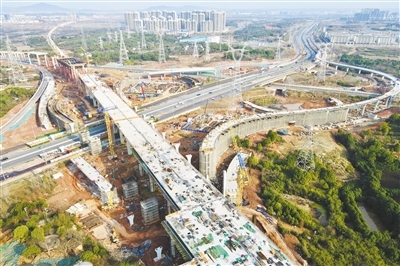 南昌金山大道立交计划11月底建成并具备通车条件