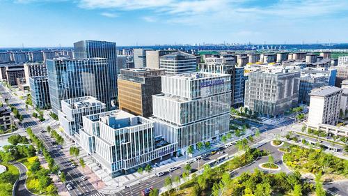 2024年6月26日,无人机拍摄的雄安新区中关村科技园。(本报资料片) 本报记者 耿 辉摄