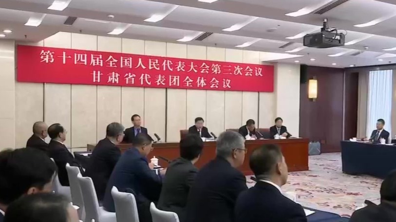 甘肃代表团召开会议　推选胡昌升为代表团团长