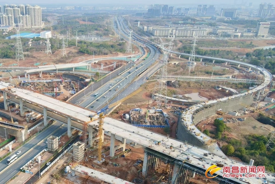 南昌金山大道立交计划11月底全部建成并具备通车条件