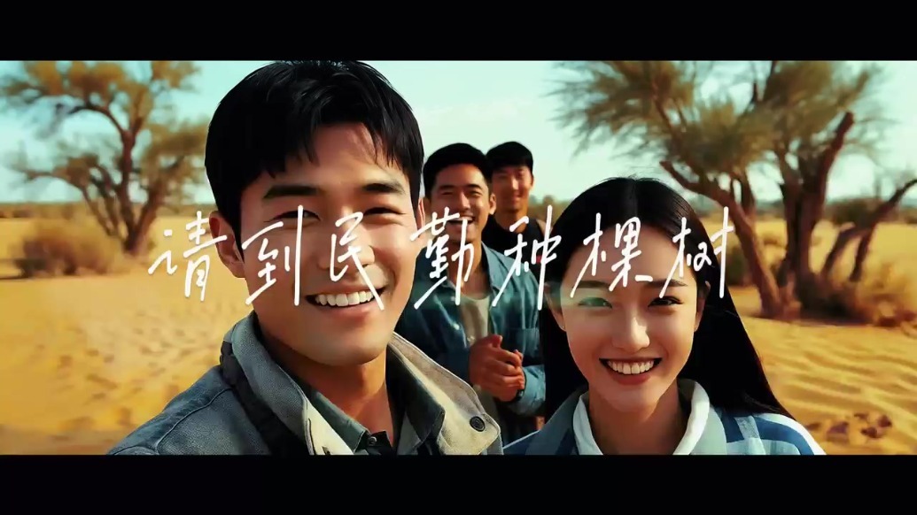 民勤邀您共筑绿色长城！首支AI公益短片震撼上线