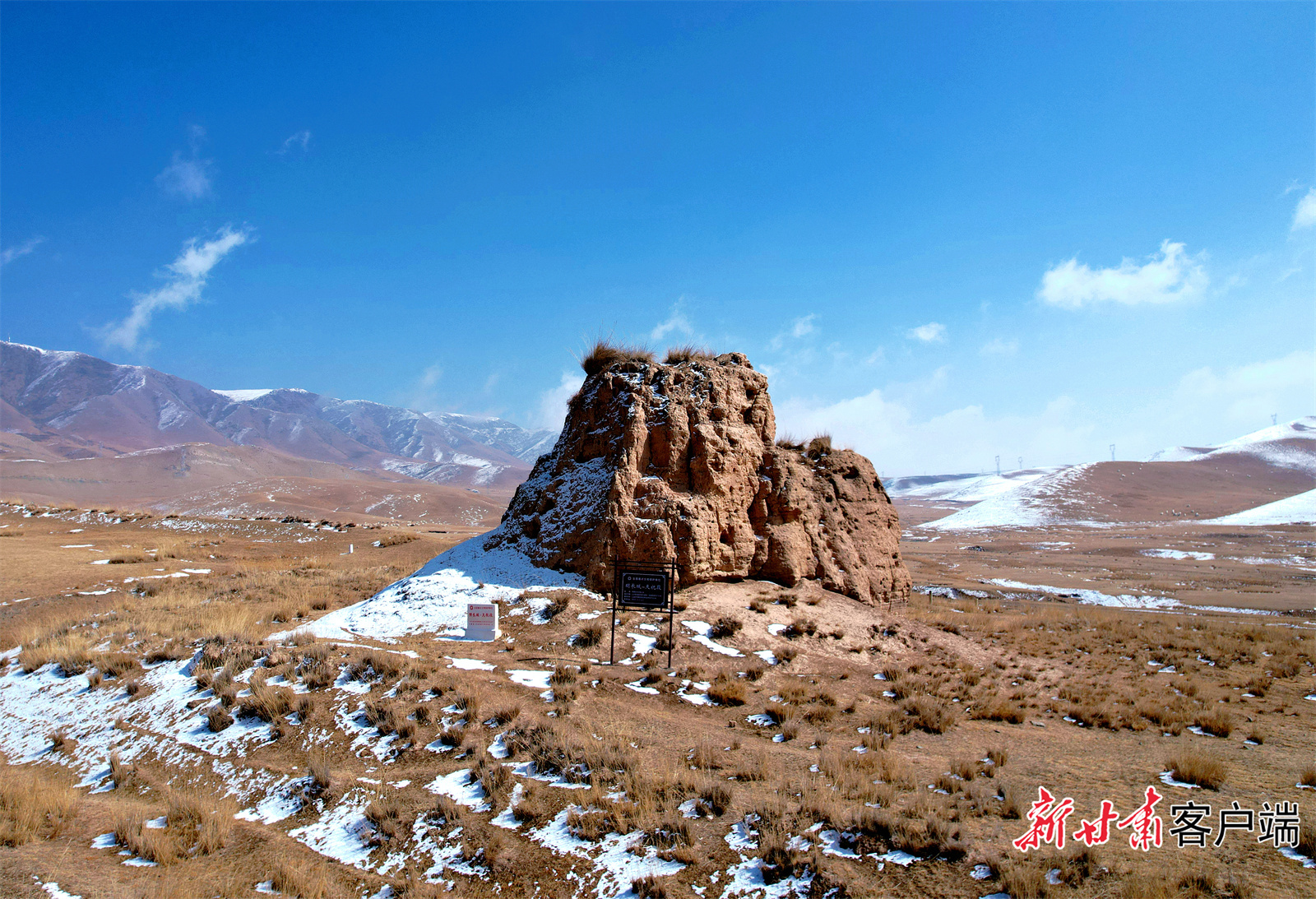 乌鞘岭吊沟烽火台　新甘肃&middot;甘肃日报记者　金奉乾摄