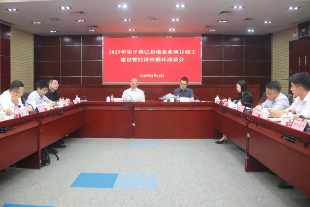 图:乐平镇召开2025年已拍地企业项目动工建设暨经济内循环座谈会