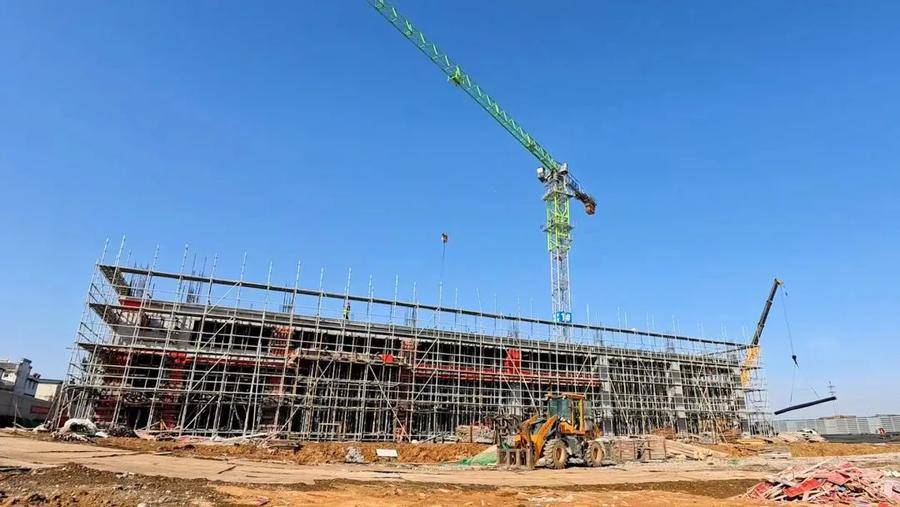 中基投智慧能源产业基地项目建设现场。