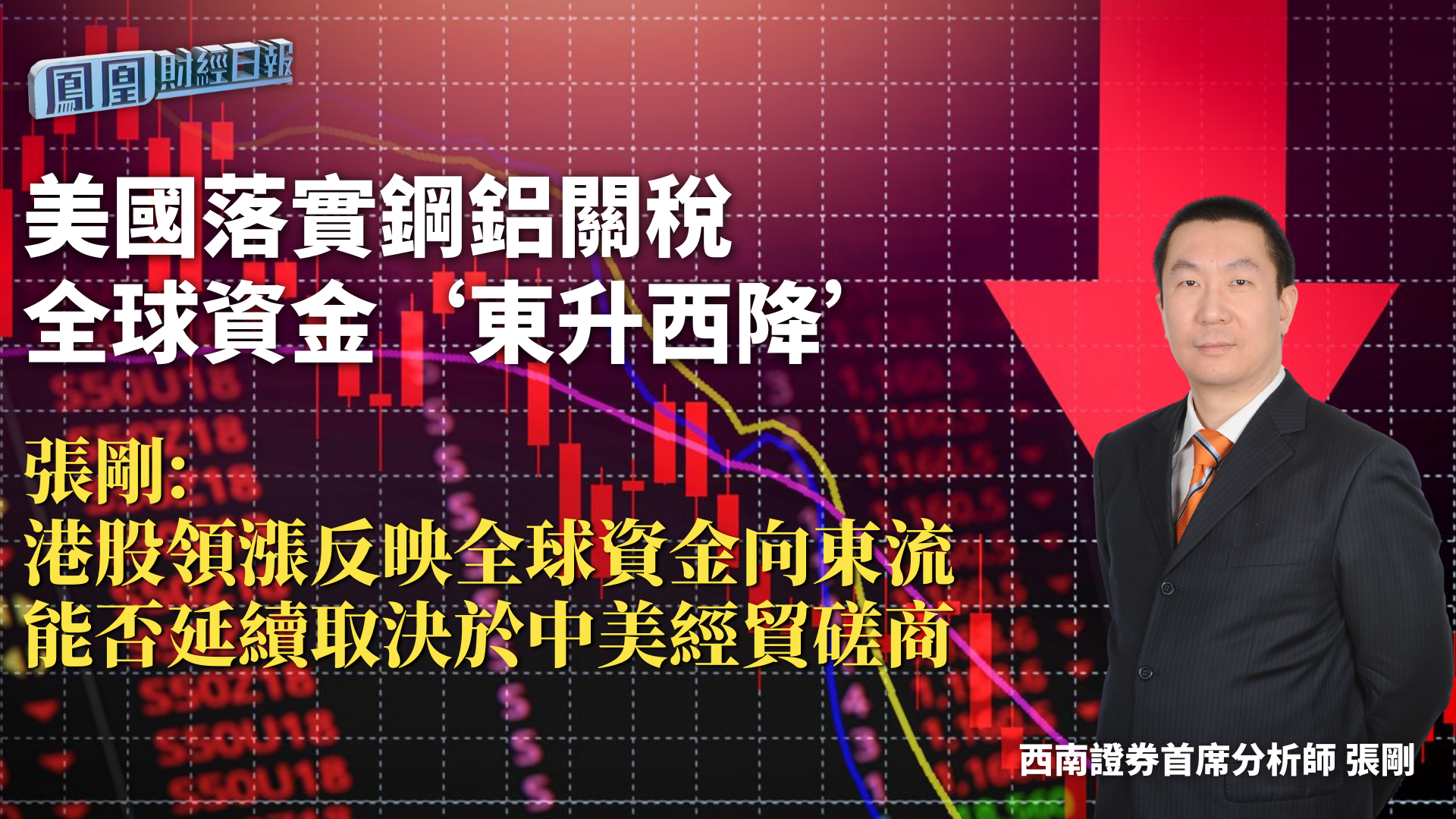 美国落实钢铝关税 全球资金“东升西降”张刚：港股领涨反映全球资金向东流 能否延续取决于中美经贸磋商