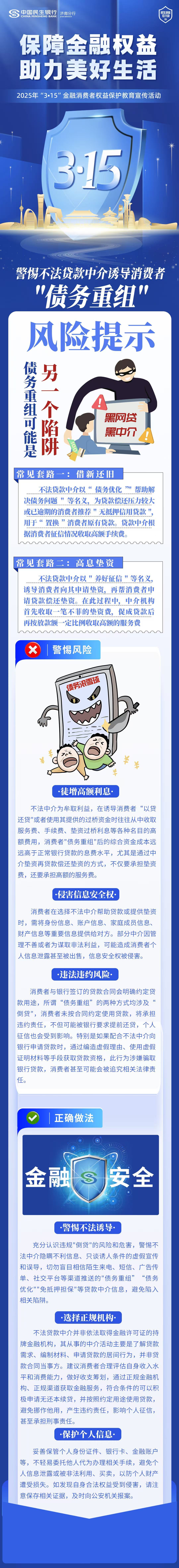 中国民生银行济南分行提醒您：“债务重组”可能是另一个陷阱