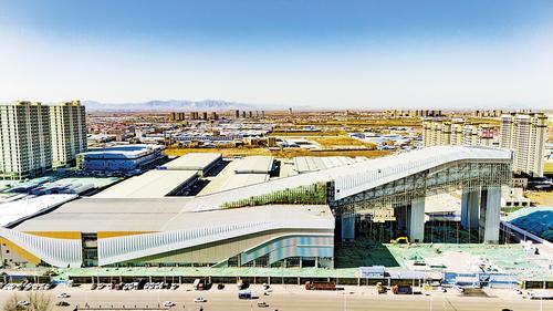 2月25日拍摄的正定县深国际&middot;真悦天地项目外景。