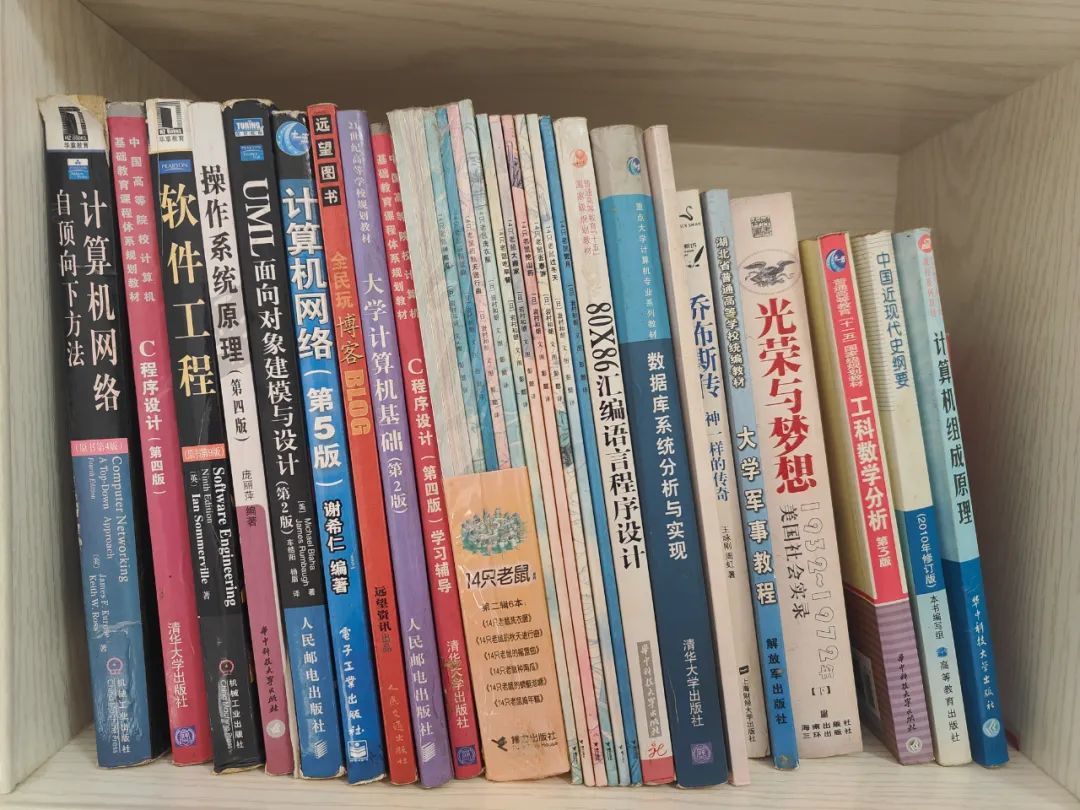 ▲ 肖弘家里的书不少与计算机编程有关。