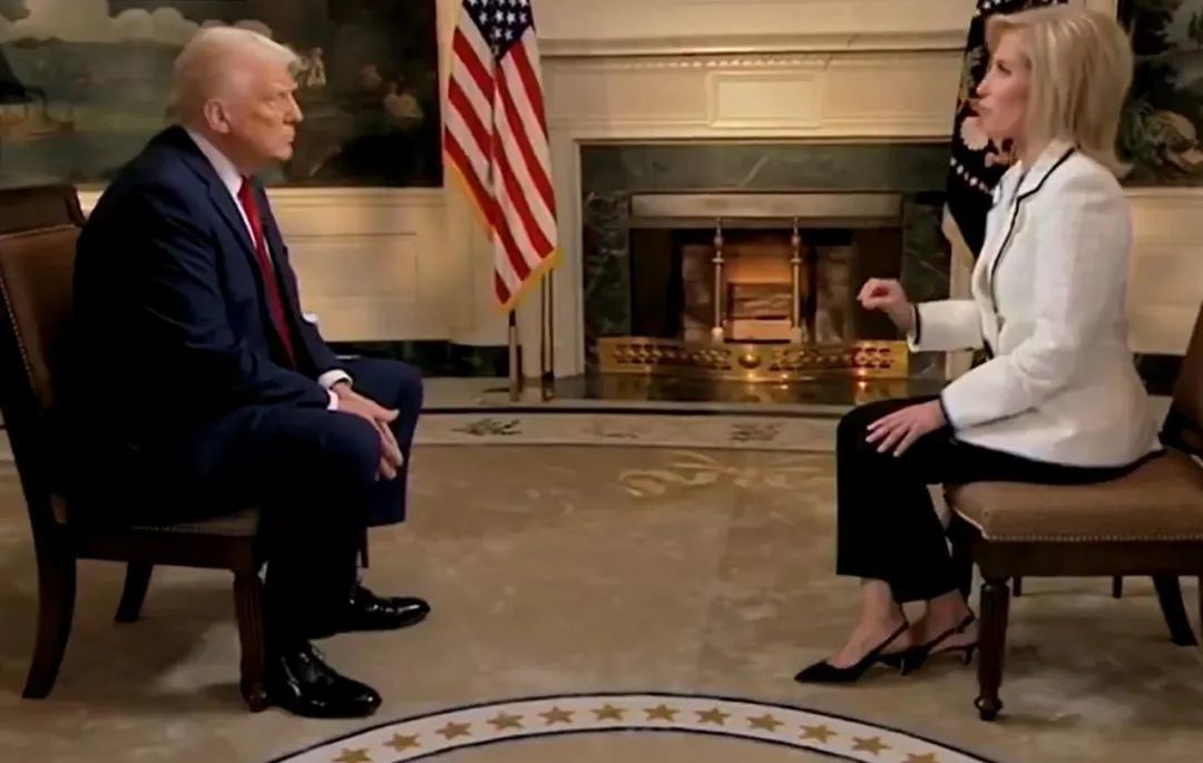 ▎特朗普在通话结束后接受福克斯采访,表示希望结束俄乌冲突。图源:FOX截图