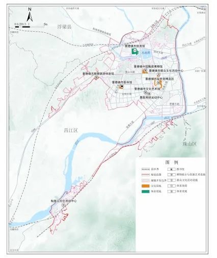 文化、体育设施规划图