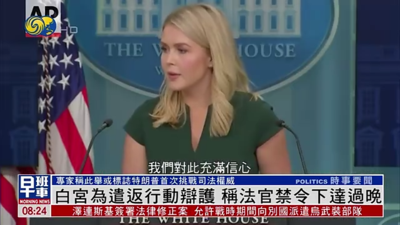 白宫为遣返行动辩护 称法官禁令下达过晚