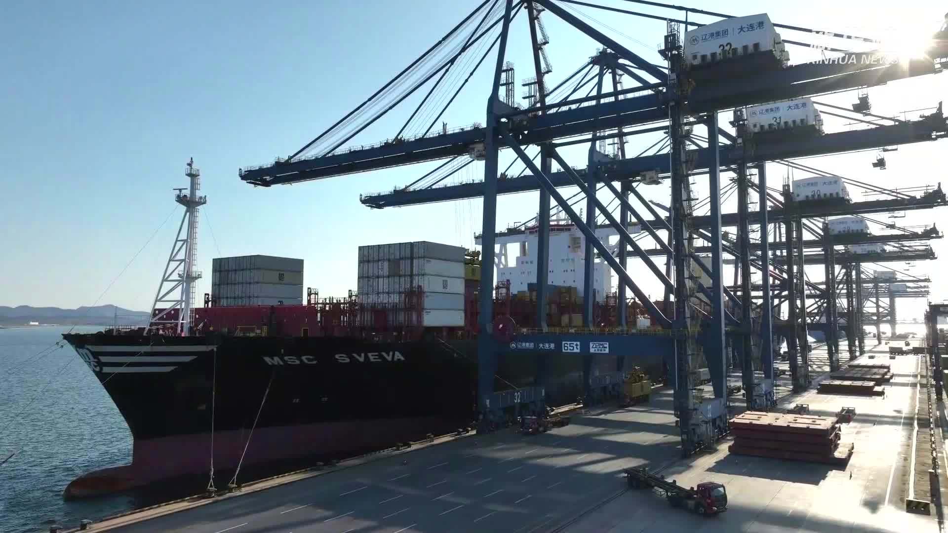 走进港口看发展｜东北最大集装箱码头 外贸航线越织越密