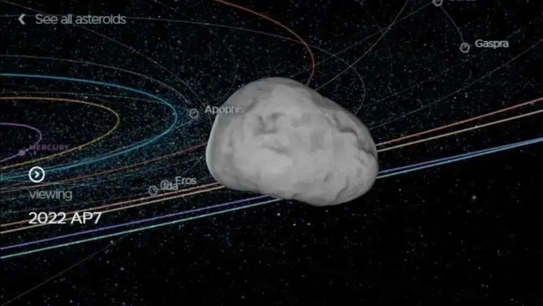 精彩模拟，在太空追踪小行星2022AP7，这会是怎样的场景