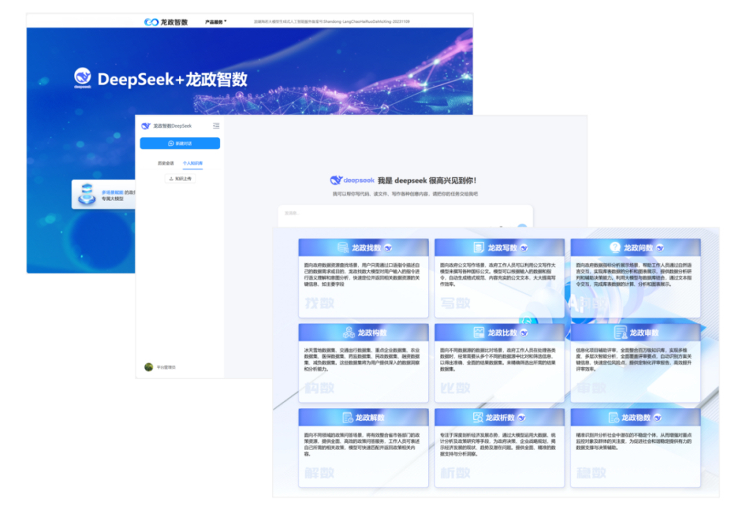 “DeepSeek+龙政智数”大模型