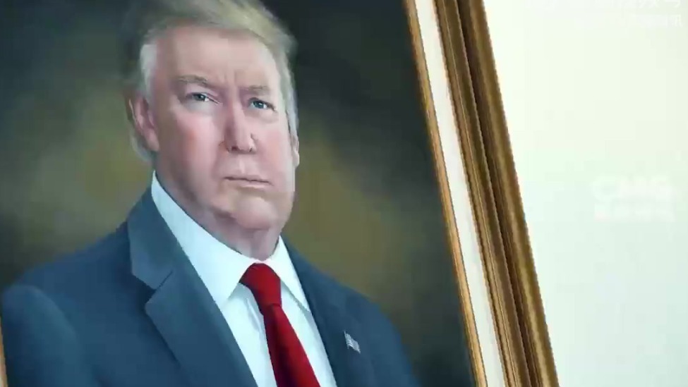 被特朗普吐槽难看的肖像画被撤下