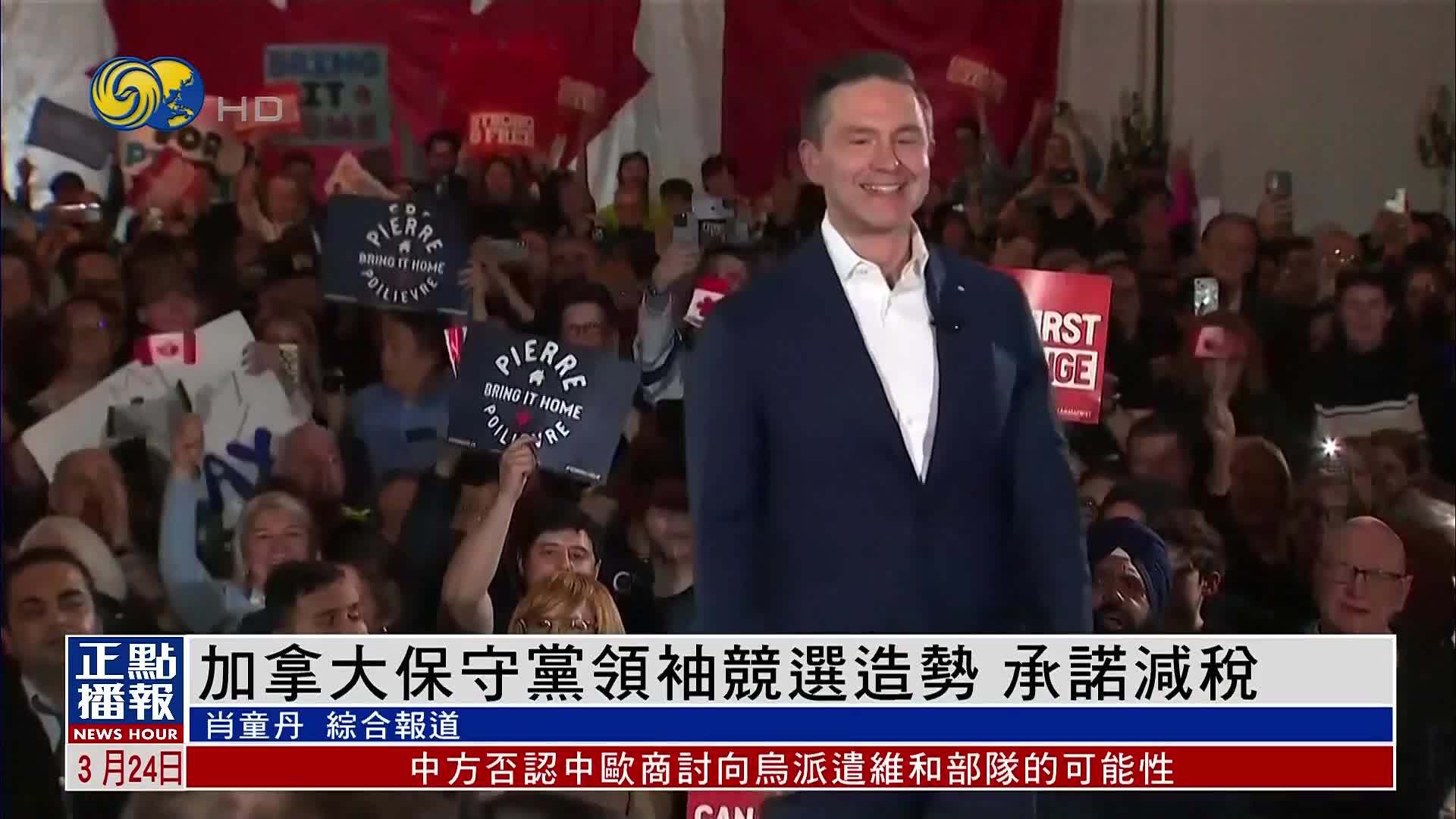 加拿大保守党领袖竞选造势 承诺减税