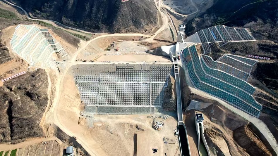 汤浴水库施工现场（清水县委宣传部供图）