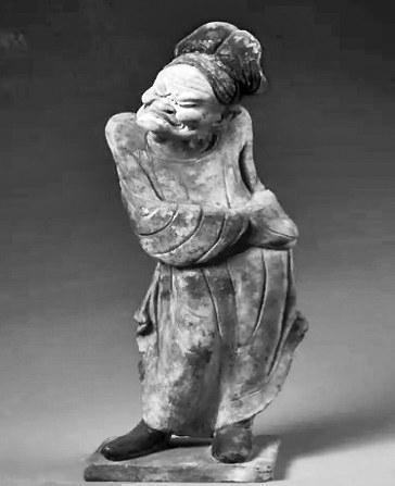 庆城县出土的唐代陶质参军戏俑