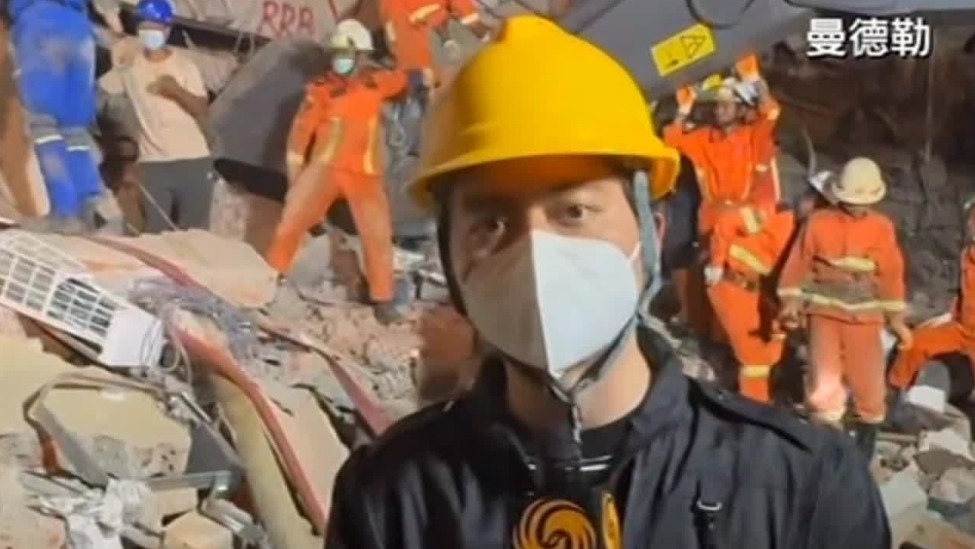 缅甸大型公寓地震中垮塌，料百人被埋，凤凰直击深夜救援