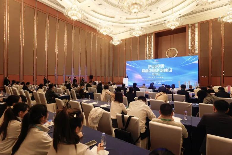 “法治视听赋能中国法治建设分论坛”现场