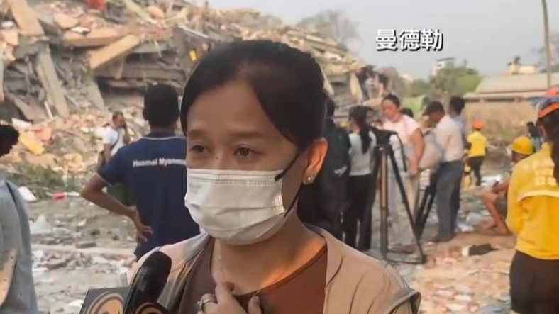 缅甸华人哽咽谈中国救援队：他们说不想睡觉只想救人，很感谢他们