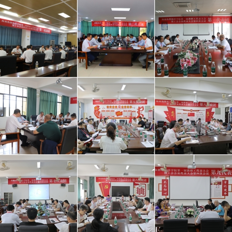 海南热带海洋学院第一届教职工代表大会暨工会会员代表大会第四次会议召开