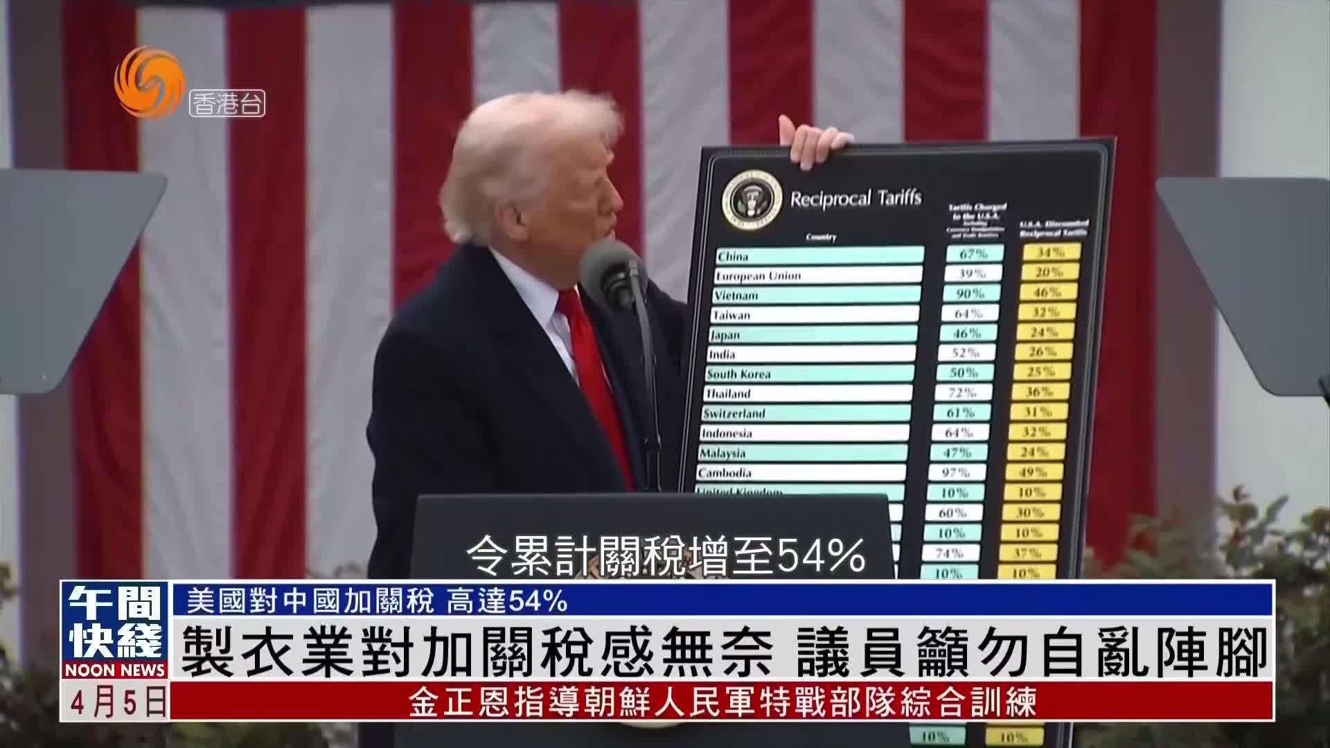 粤语报道｜制衣业对加关税感无奈 议员吁勿自乱阵脚