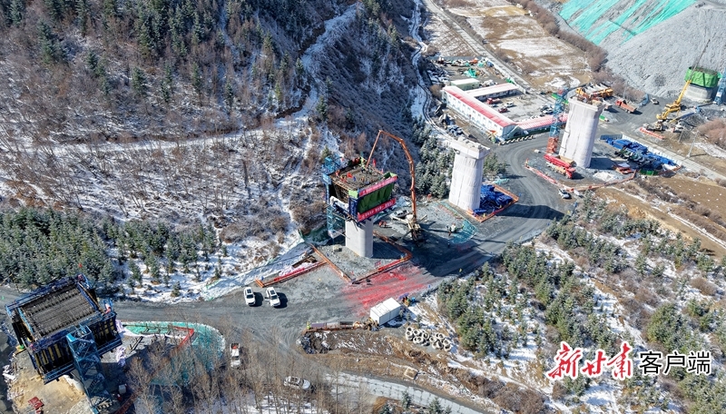 堂浪沟大桥施工现场　（中铁十四局供图）