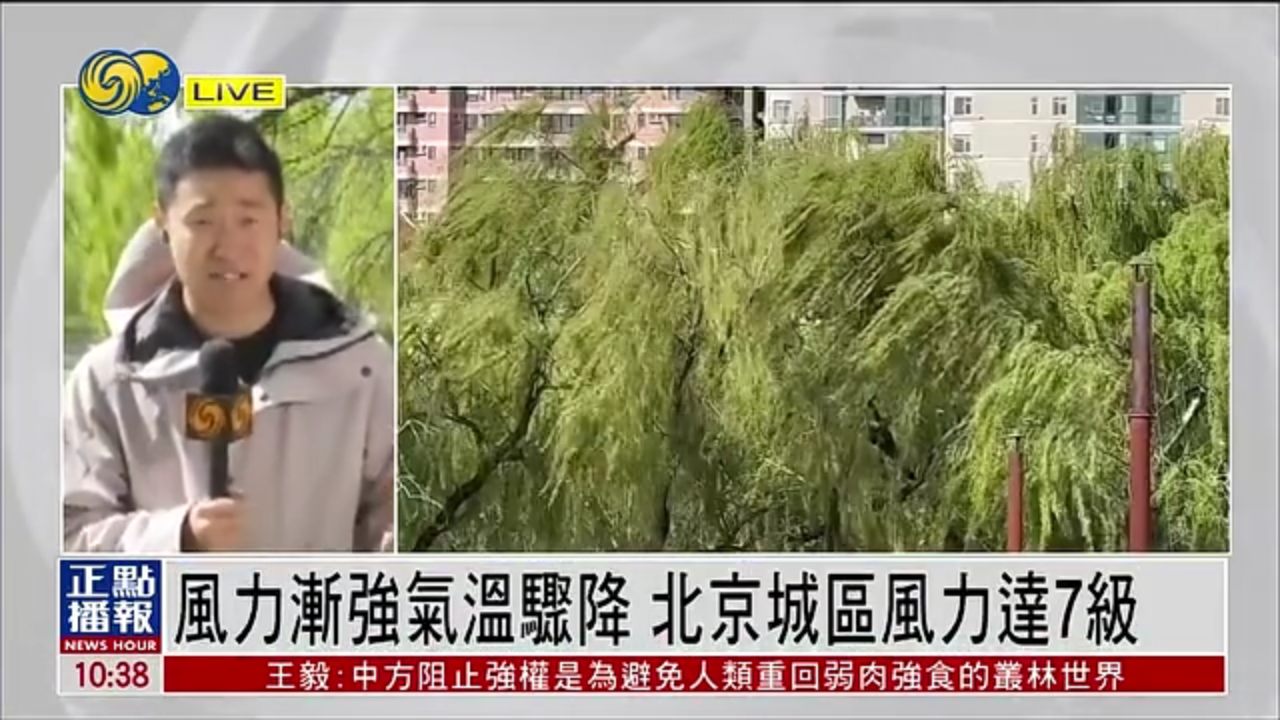 记者连线｜北京风力渐强气温骤降 城区风力达7级