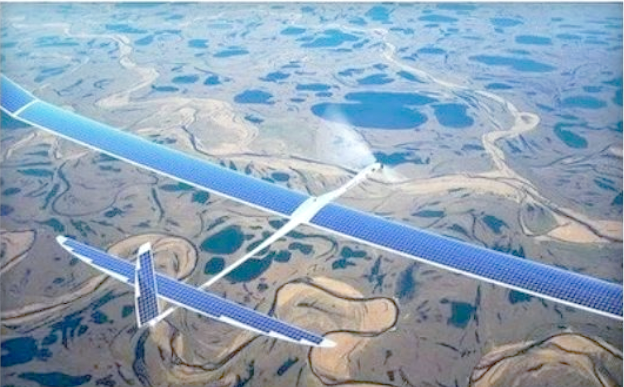 太阳能氢能无人机概念图。