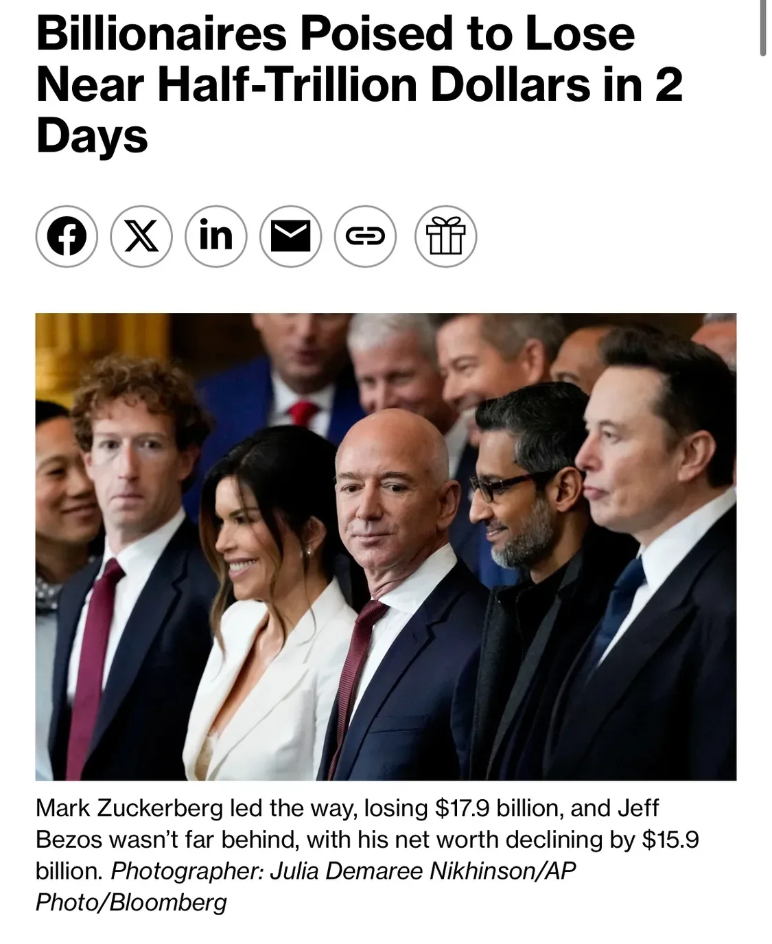 凤凰晚报|全球最富500人两天损失5360亿美元！他受伤最重_凤凰网