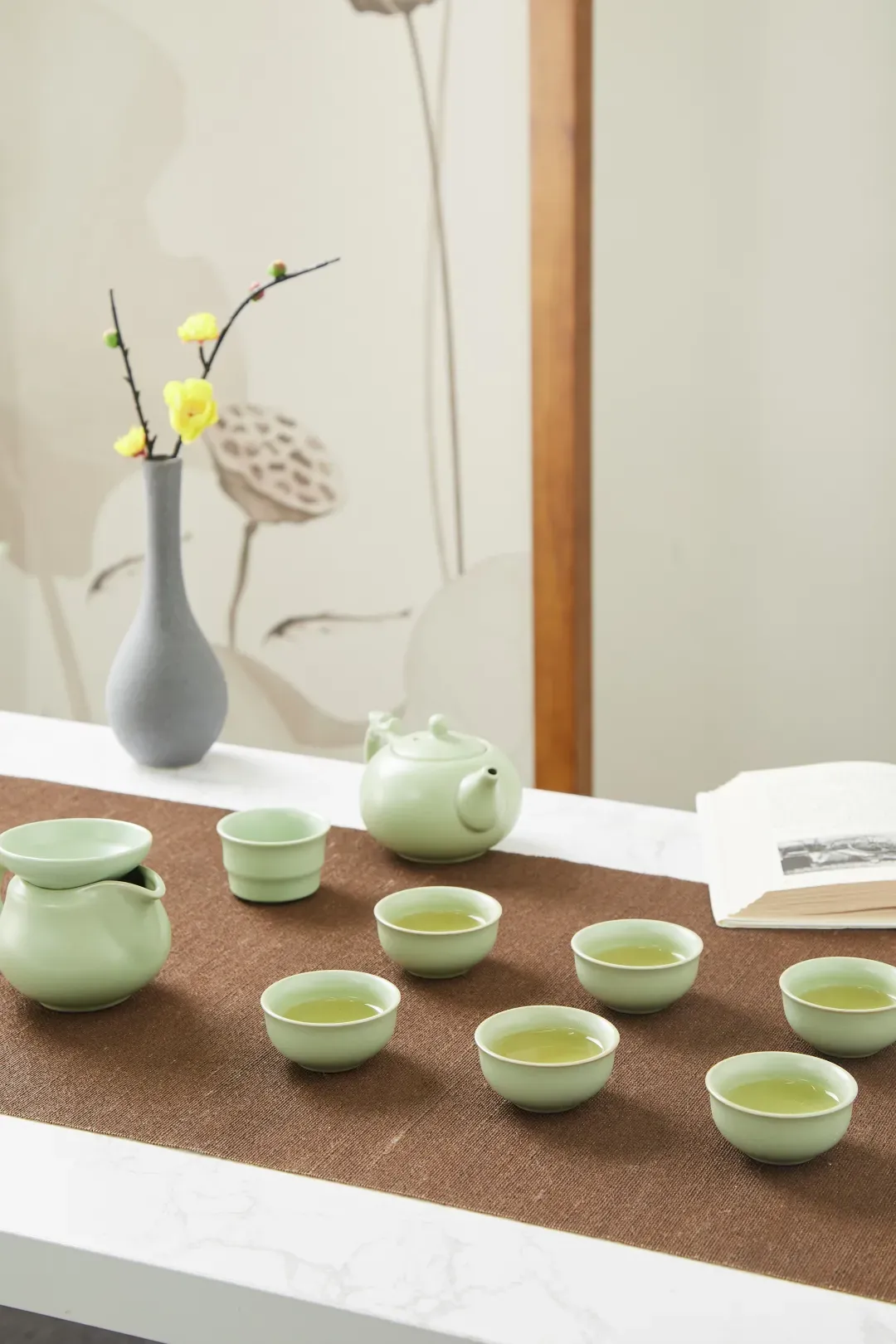 非遗汝瓷，豆青绝色，美了上千年！茶器9件套，只要128元！_凤凰网